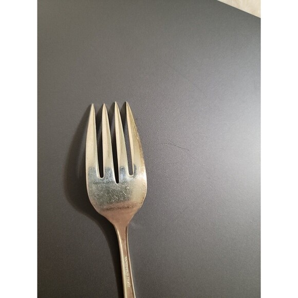 1‎ Oneida Community RENDEZVOUS Old South I Silverplate Silverware Salad Fork - Picture 5 of 6